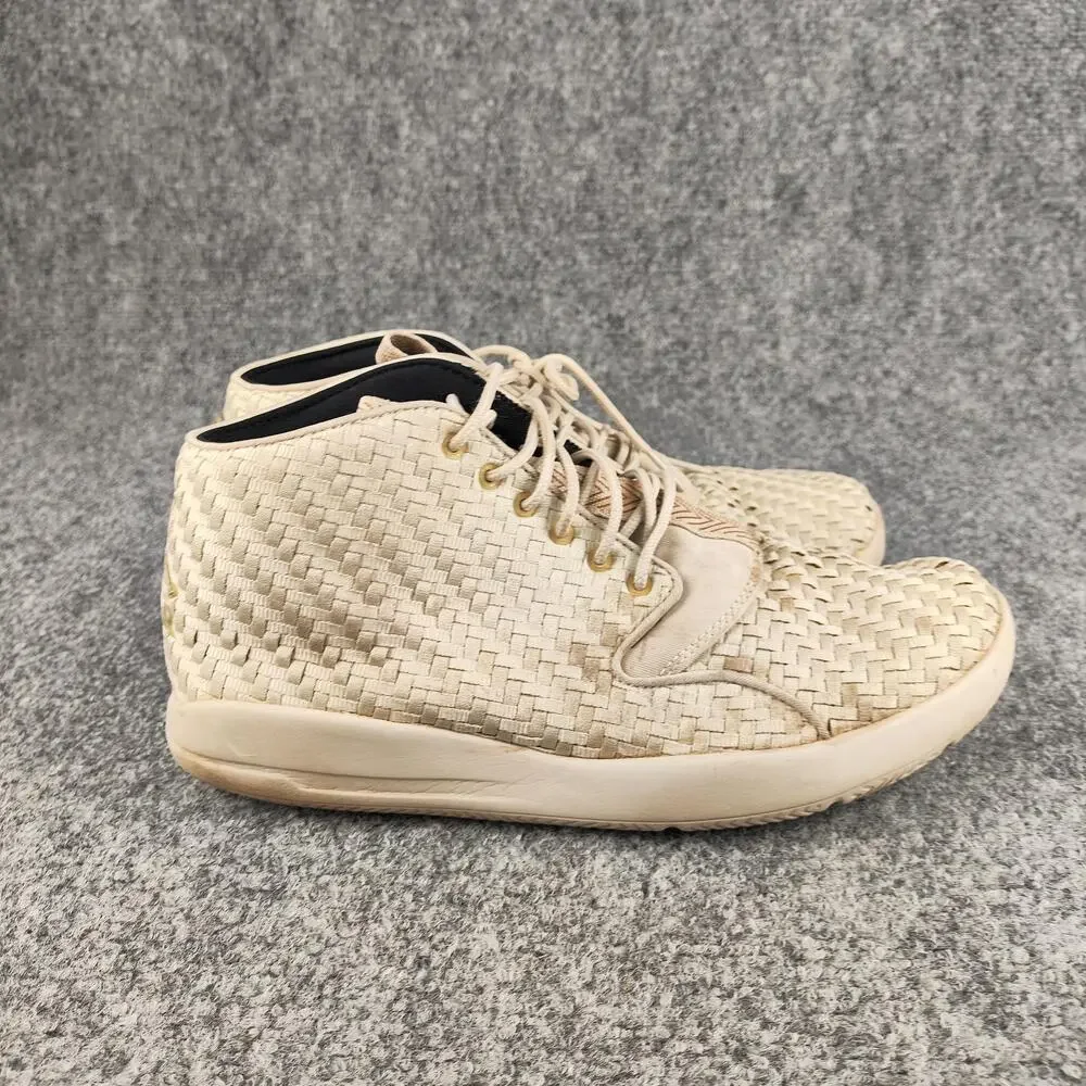 Jordan Eclipse Chukka Shoes Mens Size 8.5 Beige Woven Sneakers 881453-015